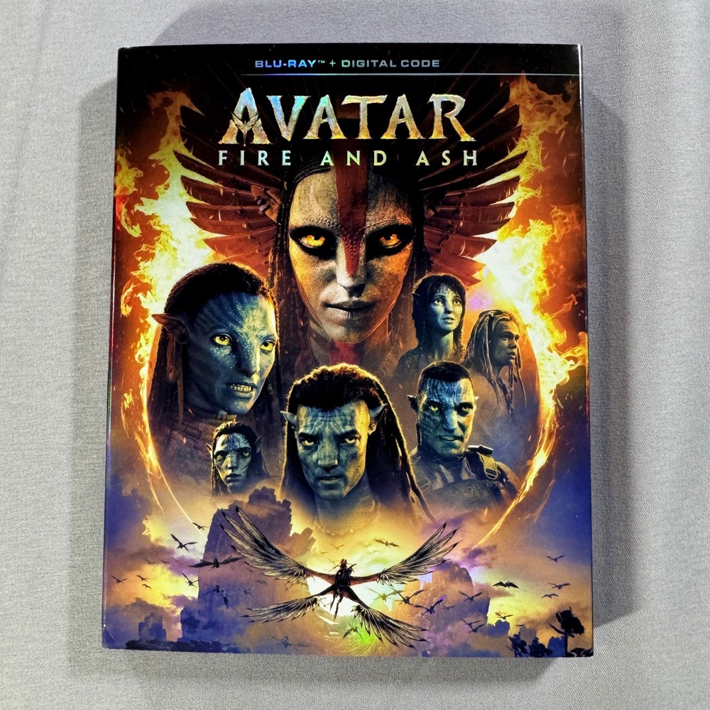Avatar Fire and Ash Blu-ray + Digital Code 2-Disc Set James Cameron Movie